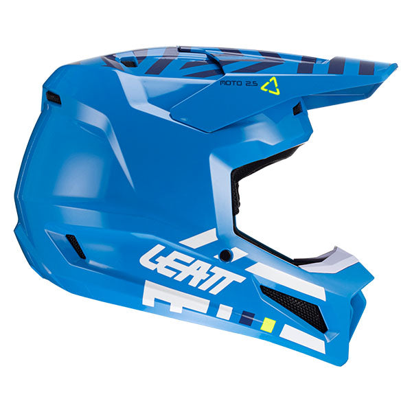 Studio product image of Leatt, Moto 2.5 Helmet in Black/White, Colors: Black/White, Citrus, Cyan, Red, UV, Sizes: 2-2, SKU: 1024060523