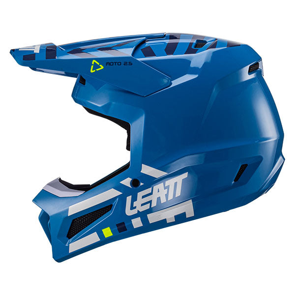 Product photo showing Leatt, Moto 2.5 Helmet in Black/White, Colors: Black/White, Citrus, Cyan, Red, UV, Sizes: 2-2, SKU: 1024060523