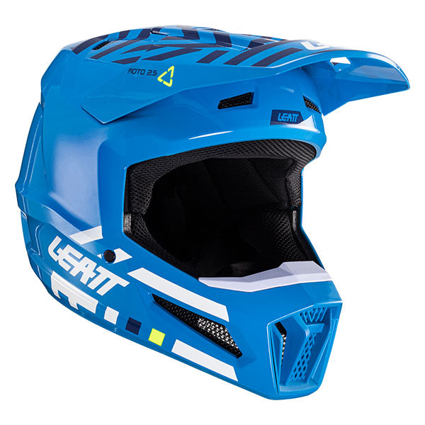Studio product image of Leatt, Moto 2.5 Helmet in Cyan, Colors: Black/White, Citrus, Cyan, Red, UV, Sizes: 2-2, SKU: 1024060523