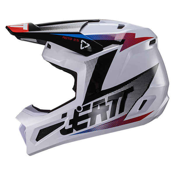 Image showing Leatt, Moto 2.5 Helmet in Citrus, Colors: Black/White, Citrus, Cyan, Red, UV, Sizes: 2-2, SKU: 1024060523