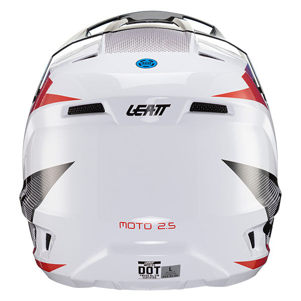 Product photo showing Leatt, Moto 2.5 Helmet in Citrus, Colors: Black/White, Citrus, Cyan, Red, UV, Sizes: 2-2, SKU: 1024060523