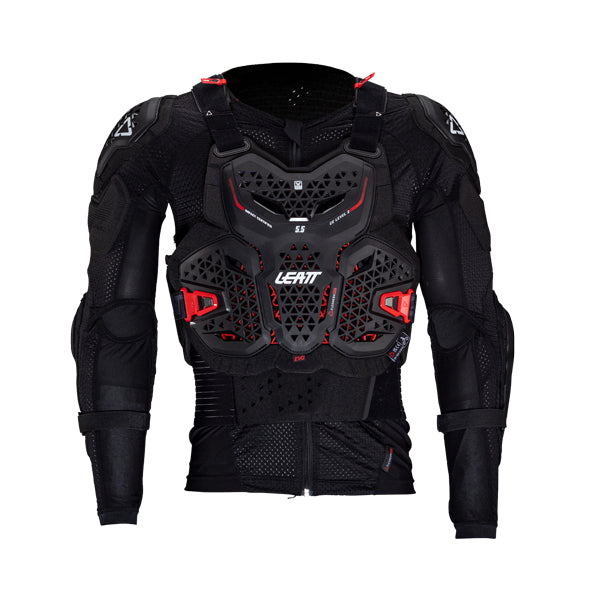 Detailed product image of Leatt, 5.5 Evo Body Protector in Black, Colors: Black, White, Sizes: 2-2, SKU: 5025202261