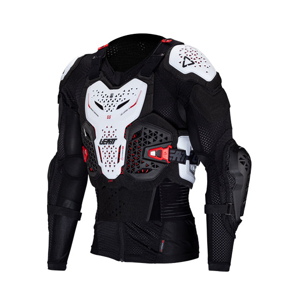 Detailed product image of Leatt, 5.5 Evo Body Protector in White, Colors: Black, White, Sizes: 2-2, SKU: 5025202261