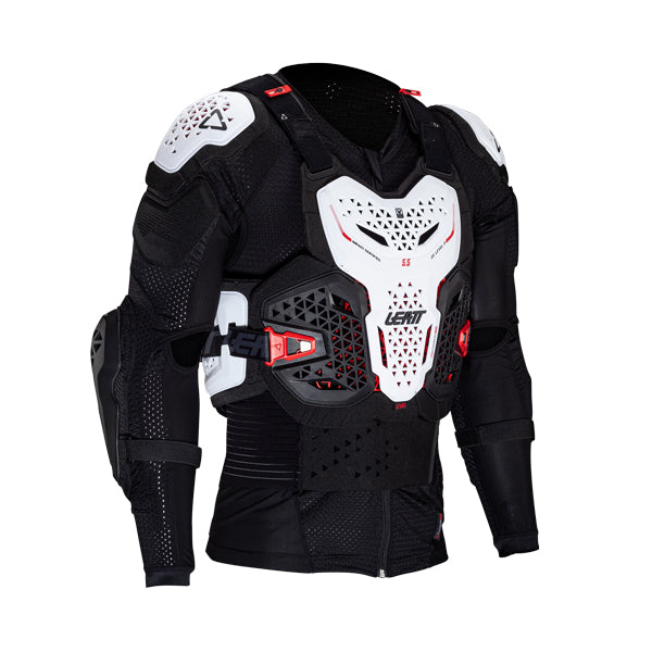 Detailed product image of Leatt, 5.5 Evo Body Protector in White, Colors: Black, White, Sizes: 2-2, SKU: 5025202261