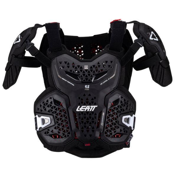 Product photo showing Leatt, 4.5 Pro Evo Chest Protector in Black, Sizes: 2-2, SKU: 5025202360