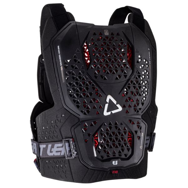 Detailed product image of Leatt, 4.5 Evo Chest Protector in White, Colors: Black, White, Sizes: 2-2, SKU: 5025202380