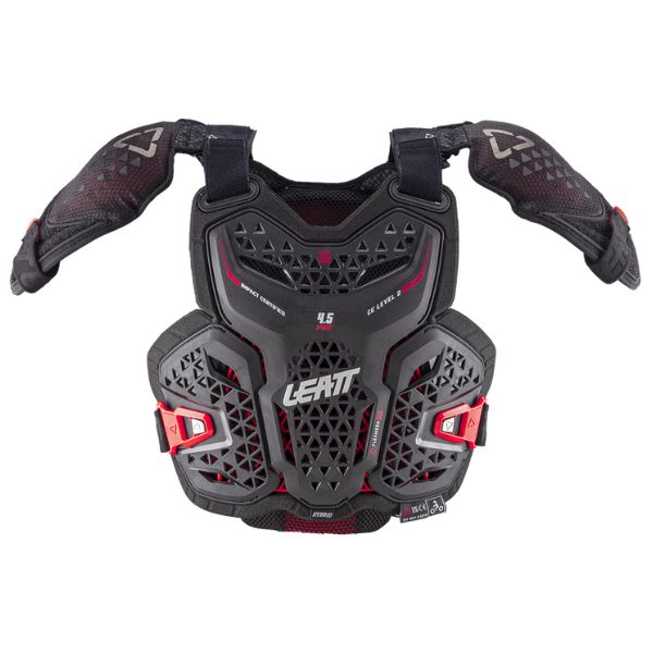 Image showing Leatt, 4.5 Hybrid Pro Chest Protector (Youth) in Black, Sizes: Y-L/XL, Y-S/M, SKU: 5026011860