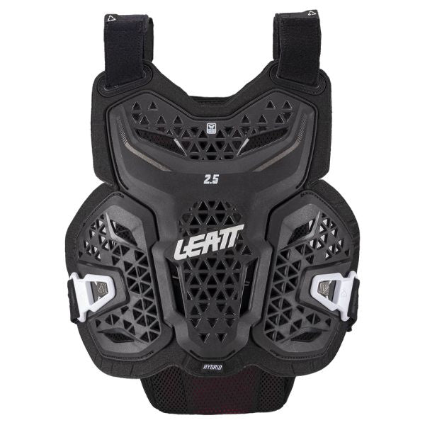 Image showing Leatt, 2.5 Hybrid Chest Protector (Youth) in Black, Sizes: Y-L/XL, Y-S/M, SKU: 5026011910