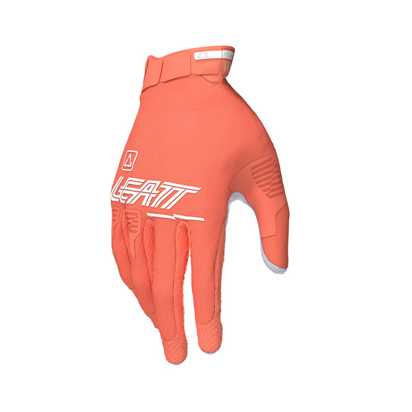 Product image of Leatt, V26 Moto 2.5 X-Flow Gloves (Womens) in Coral Pink, Colors: Coral Pink, Deep Blue, Sizes: LG, MD, SM