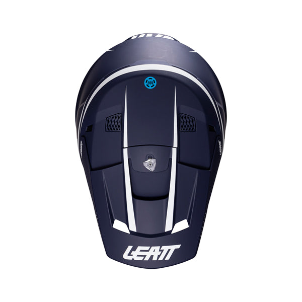 Product photo showing Leatt, V26 Moto 3.5 Helmet Kit, Colors: Blue, Neon Yellow, Red, Storm Pink, Storm Teal, Sizes: 2-2