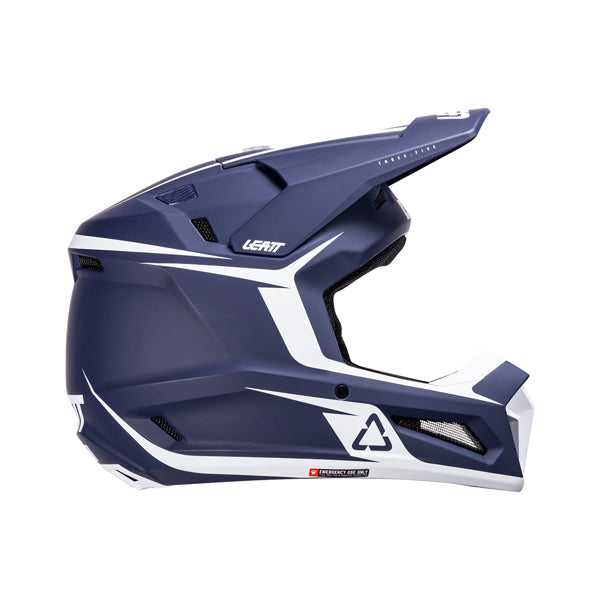 Image showing Leatt, V26 Moto 3.5 Helmet Kit (Youth), Colors: Blue, Neon Yellow, Storm Teal, Sizes: Y-LG, Y-MD