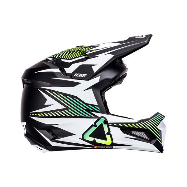 Image showing Leatt, V26 Moto 3.5 Helmet Kit (Youth), Colors: Blue, Neon Yellow, Storm Teal, Sizes: Y-LG, Y-MD