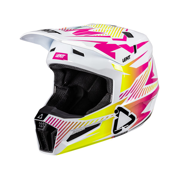 Image showing Leatt, V26 Moto 3.5 Helmet Kit in Storm Pink, Colors: Blue, Neon Yellow, Red, Storm Pink, Storm Teal, Sizes: 2-2