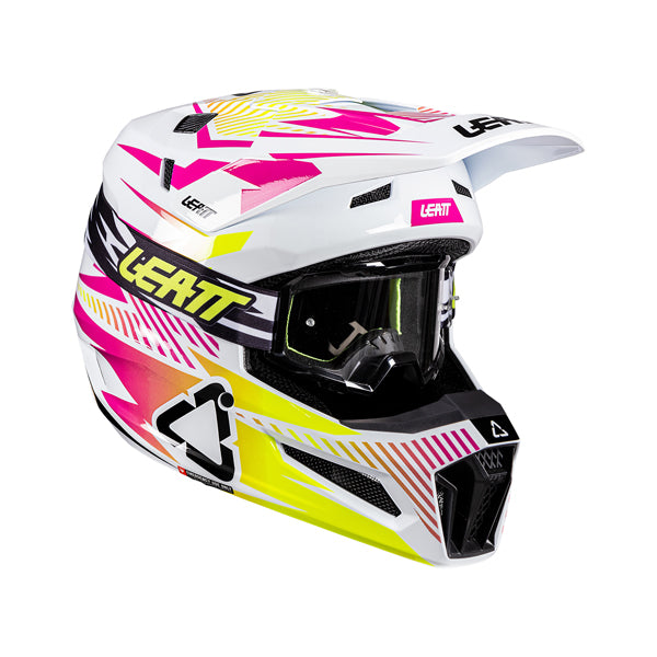 Image showing Leatt, V26 Moto 3.5 Helmet Kit in Storm Teal, Colors: Blue, Neon Yellow, Red, Storm Pink, Storm Teal, Sizes: 2-2