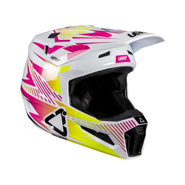 Product image of Leatt, V26 Moto 3.5 Helmet Kit in Storm Teal, Colors: Blue, Neon Yellow, Red, Storm Pink, Storm Teal, Sizes: 2-2