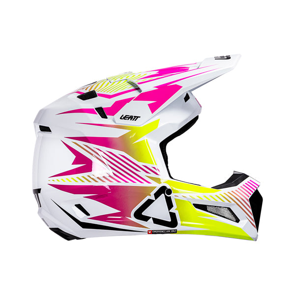 Studio product image of Leatt, V26 Moto 3.5 Helmet Kit in Storm Teal, Colors: Blue, Neon Yellow, Red, Storm Pink, Storm Teal, Sizes: 2-2