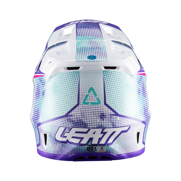 Product photo showing Leatt, V26 Moto 7.5 Helmet Kit in Pixel Blue, Colors: Pixel Blue, Purple, Red, White/Red, Sizes: 2-2