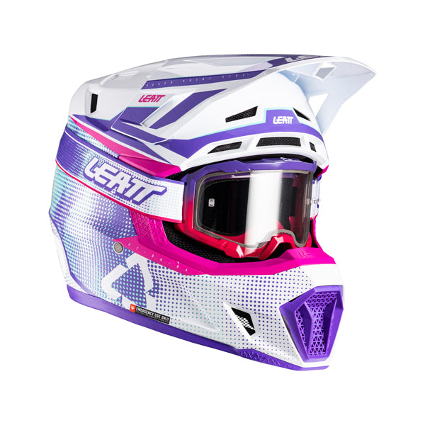 Image showing Leatt, V26 Moto 7.5 Helmet Kit, Colors: Pixel Blue, Purple, Red, White/Red, Sizes: 2-2