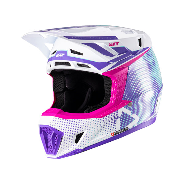 Product image of Leatt, V26 Moto 7.5 Helmet Kit in Pixel Blue, Colors: Pixel Blue, Purple, Red, White/Red, Sizes: 2-2