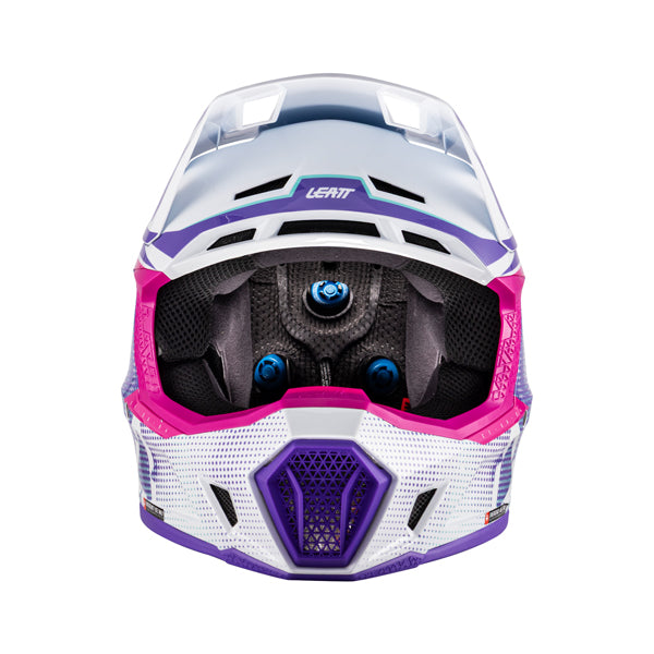 Image showing Leatt, V26 Moto 7.5 Helmet Kit in Pixel Blue, Colors: Pixel Blue, Purple, Red, White/Red, Sizes: 2-2