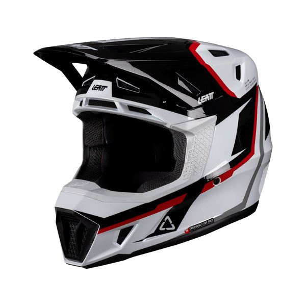 Product image of Leatt, V26 Moto 7.5 Helmet Kit in White/Red, Colors: Pixel Blue, Purple, Red, White/Red, Sizes: 2-2