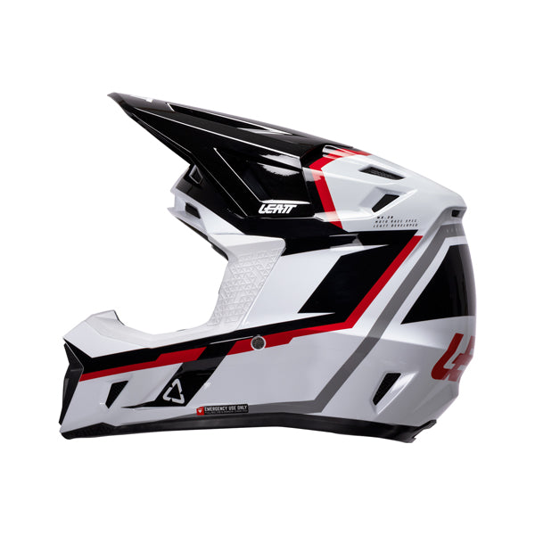 Detailed product image of Leatt, V26 Moto 7.5 Helmet Kit in White/Red, Colors: Pixel Blue, Purple, Red, White/Red, Sizes: 2-2