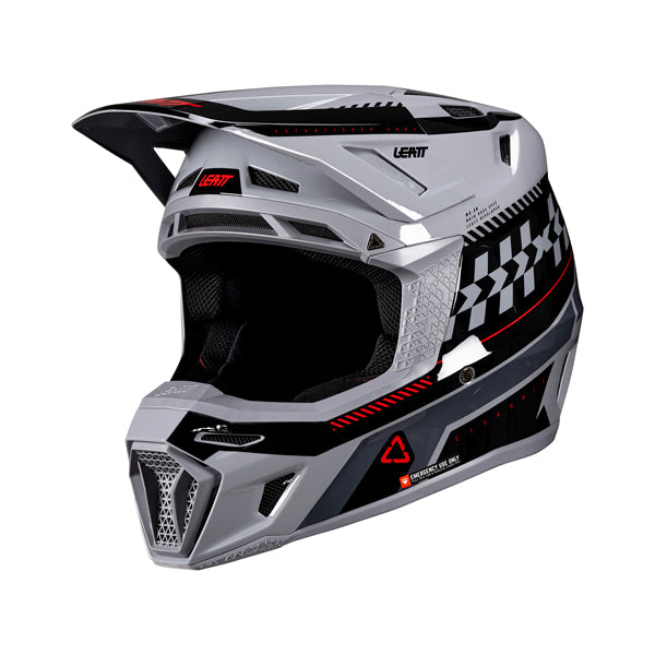 Studio product image of Leatt, V26 Moto 8.5 Helmet Kit, Colors: Grey, Orange, Pinata Teal, Royal Blue/Red, Sizes: 2-2