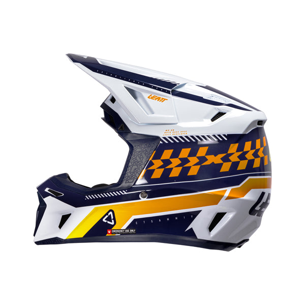 Detailed product image of Leatt, V26 Moto 8.5 Helmet Kit in Grey, Colors: Grey, Orange, Pinata Teal, Royal Blue/Red, Sizes: 2-2