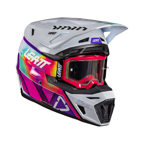 Image showing Leatt, V26 Moto 8.5 Helmet Kit in Orange, Colors: Grey, Orange, Pinata Teal, Royal Blue/Red, Sizes: 2-2
