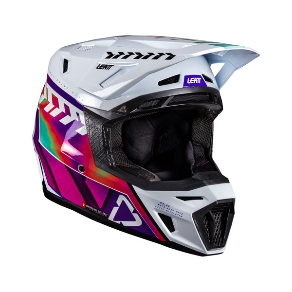 Image showing Leatt, V26 Moto 8.5 Helmet Kit in Orange, Colors: Grey, Orange, Pinata Teal, Royal Blue/Red, Sizes: 2-2