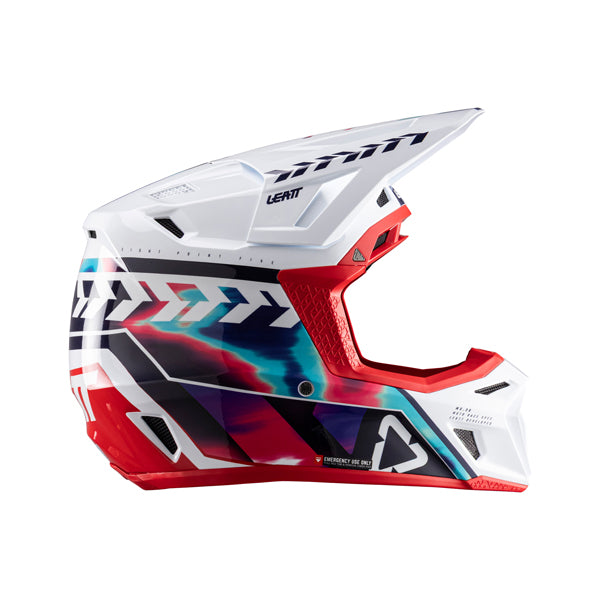Image showing Leatt, V26 Moto 8.5 Helmet Kit in Royal Blue/Red, Colors: Grey, Orange, Pinata Teal, Royal Blue/Red, Sizes: 2-2