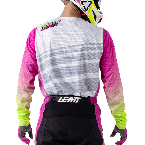 Image showing Leatt, V26 Moto 3.5 Jersey in Red, Colors: Blue, Brown, Orange, Red, Retro Pink, Stealth Black/Grey, Storm Teal, Sizes: 2-5, SKU: 5026020542