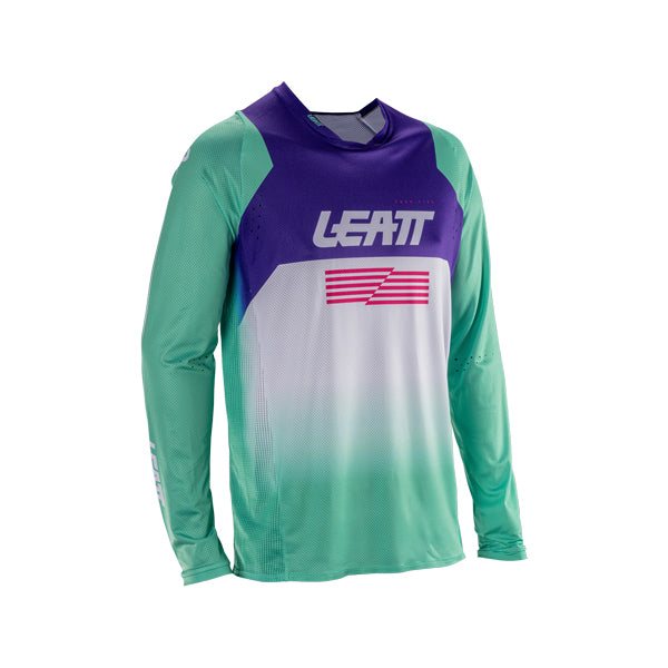 Studio product image of Leatt, V26 Moto 4.5 Lite Jersey in Red, Colors: Orange, Pixel Blue, Purple, Red, Stealth Black/Grey, Teal, White, Sizes: 2-3, SKU: 5026000422