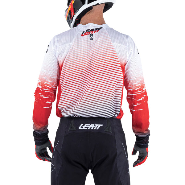 Image showing Leatt, V26 Moto 4.5 X-Flow Jersey in Red, Colors: Black, Pixel Blue, Red, Sizes: 2-3, SKU: 5026000524