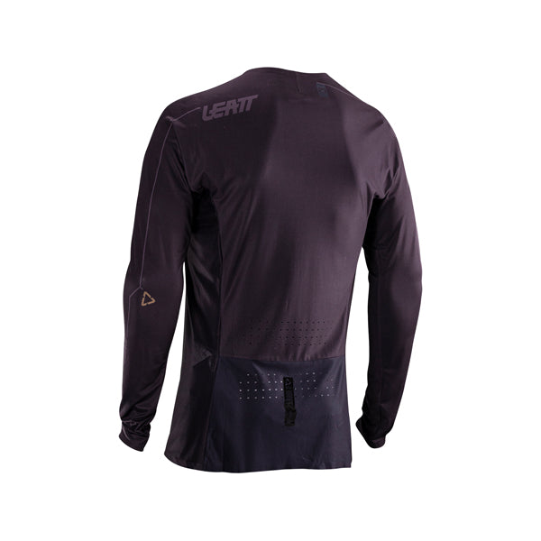Studio product image of Leatt, V26 Moto 5.5 UltraWeld Jersey in Black, Colors: Black, Orange, Pinata Teal, Purple, Royal Blue/Red, Tiger Pink, Sizes: 2-3, SKU: 5026000101