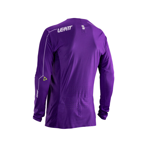 Studio product image of Leatt, V26 Moto 5.5 UltraWeld Jersey in Orange, Colors: Black, Orange, Pinata Teal, Purple, Royal Blue/Red, Tiger Pink, Sizes: 2-3, SKU: 5026000101