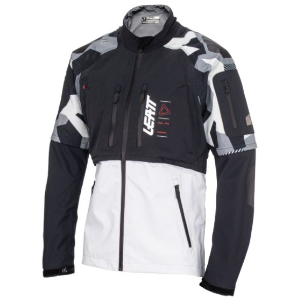 Detailed product image of Leatt, Moto 4.5 HydraDri Jacket in Forge Grey, Colors: Black, Cactus, Forge Grey, Sizes: 2-5, SKU: 5023030250