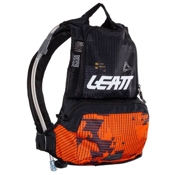 Product photo showing Leatt, Moto Race 1.5 HF Hydration System, Colors: Black, Cactus, Orange, SKU: 7023051750