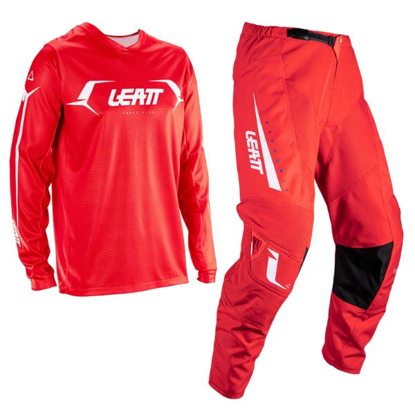 Product image of Leatt, V26 Moto 3.5 Ride Jersey, Pant Combo in Blue, Colors: Blue, Brown, Orange, Red, Retro Pink, Stealth, Storm Teal, Sizes: 28-544, SKU: 5026000680