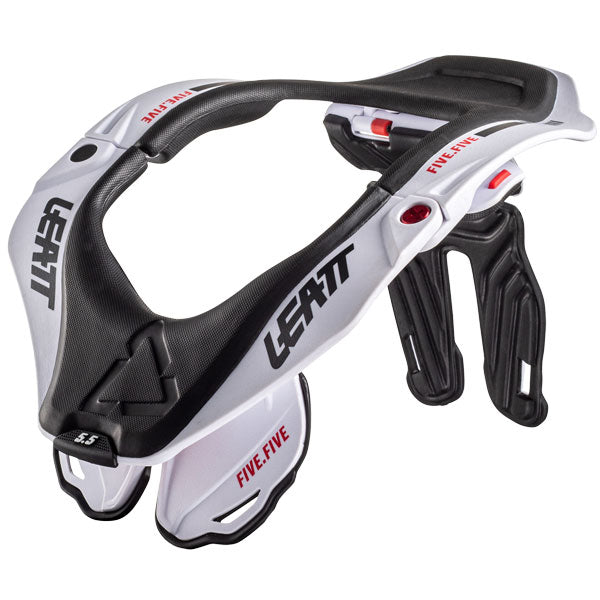 Image showing Leatt, 5.5 Neck Brace in Stealth, Colors: Stealth, White, Sizes: 2-2, SKU: 1022111760