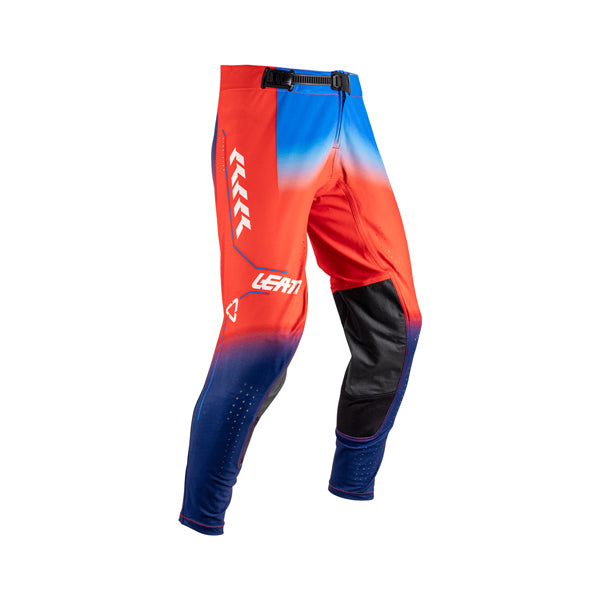 Product photo showing Leatt, V26 Moto 5.5 IKS Pants in Orange, Colors: Black, Orange, Pinata Teal, Purple, Royal Blue/Red, Tiger Pink, Sizes: 28-40, SKU: 5026000221