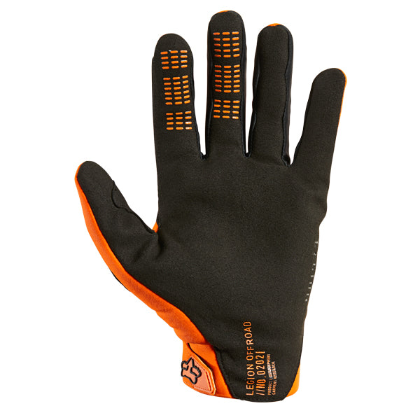 Product image of Legion Thermo Glove Orange 2 motocross gloves showing fit, construction, and colorway | Available at BTO Sports