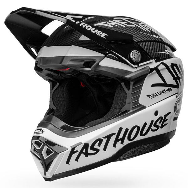 motorcycle helmet, front view, showing aerodynamic shell design, ventilation ports, and secure retention system built for rider comfort and protection. SKU 07143950.