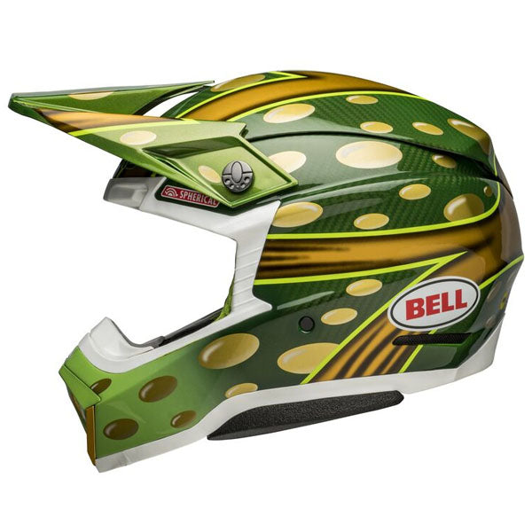 motorcycle helmet, showing aerodynamic shell design, ventilation ports, and secure retention system built for rider comfort and protection. SKU 07144734.