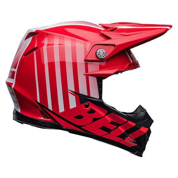 motorcycle helmet, showing aerodynamic shell design, ventilation ports, and secure retention system built for rider comfort and protection