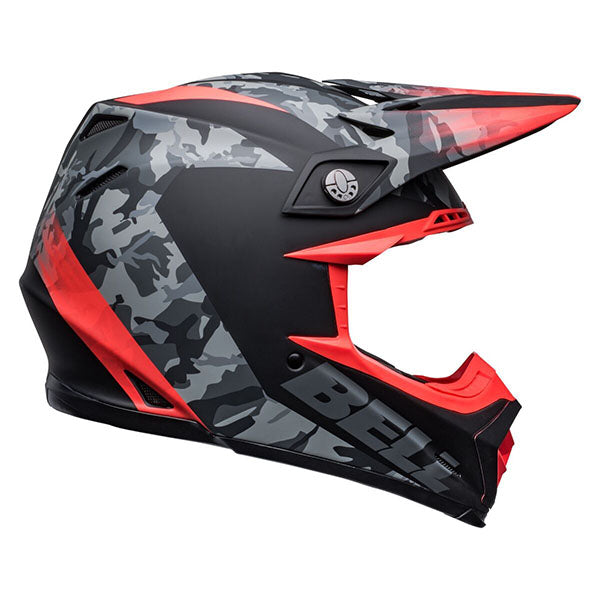 motorcycle helmet, showing aerodynamic shell design, ventilation ports, and secure retention system built for rider comfort and protection