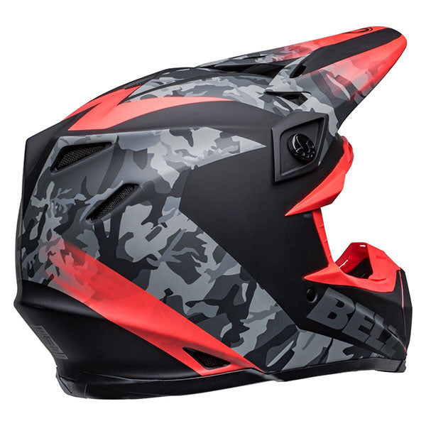 motorcycle helmet, showing aerodynamic shell design, ventilation ports, and secure retention system built for rider comfort and protection