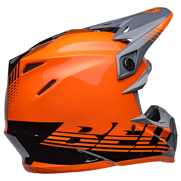 motorcycle helmet, showing aerodynamic shell design, ventilation ports, and secure retention system built for rider comfort and protection
