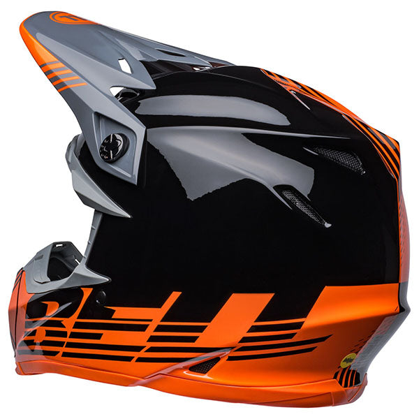 motorcycle helmet, showing aerodynamic shell design, ventilation ports, and secure retention system built for rider comfort and protection