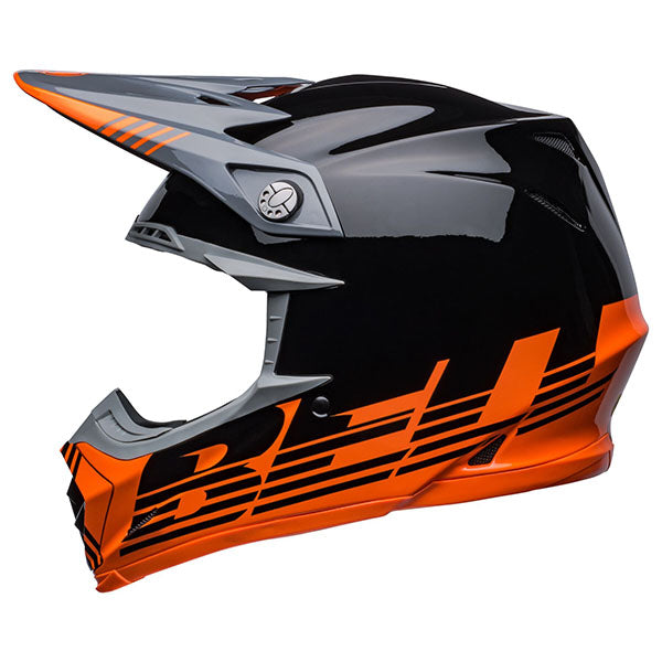 motorcycle helmet, showing aerodynamic shell design, ventilation ports, and secure retention system built for rider comfort and protection
